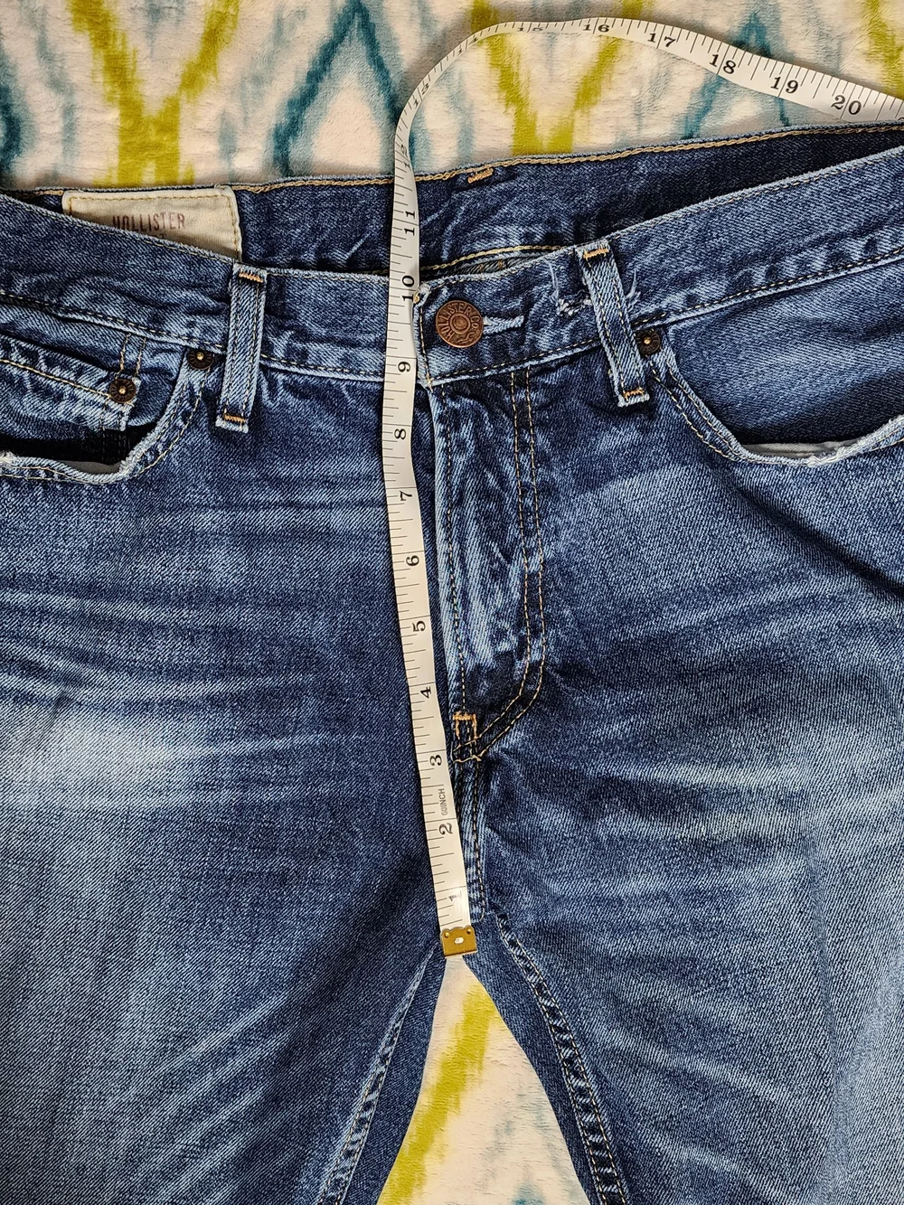 Hollister Men's Dark Blue Bootcut Jeans Y2K Size 32×32
